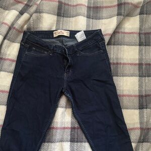 Hollister Women's Dark Blue Skinny Jeans